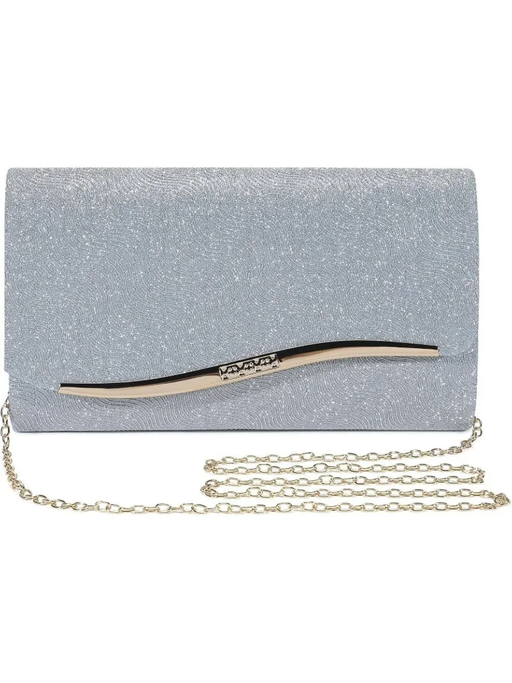 Women's Light Blue  Clutch Purse Formal Evening Bag Wedding Party Handbag